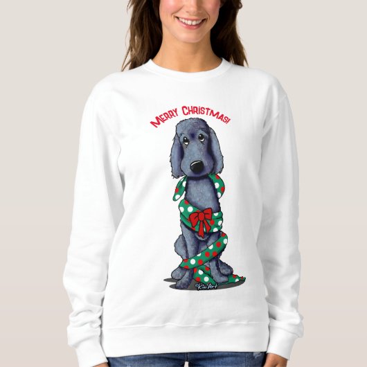 Noir rasé Goldendoodle Plus Taille Sweatshirt (Devant)