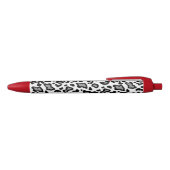 Noir Retro Leopard écriture stylo cadeau (Haut)