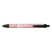 Noir Rose Aquarelle Monogramme Stylo (Dos)