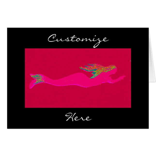 noir rose de sirène de natation (Devant horizontal)