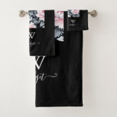 noir & rose élégant Floral moderne (En situation)