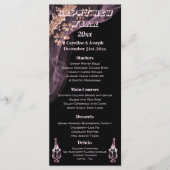 Noir & Rose Gold Nouvel An Menu & Champagne (Devant)