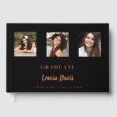 Noir rose or nom script photo Graduation (Recto)