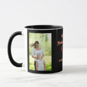 Noir rose | Photo Script First Mother's Day Mug (Gauche)