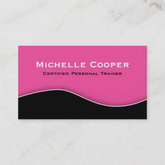 Noir rose professionnel de carte de visite de