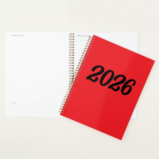Noir rouge 2026 (Devant avec enveloppe)