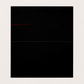 Noir Rouge Blanc Charmant Carte de visite (Intérieur déplié)