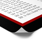 Noir Rouge Blanc Monogramme Mariage Tableau 150 (Coin)