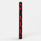 Noir rouge coeur coque (Dos/Droite)
