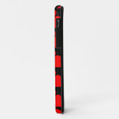 Noir rouge coeur coque (Dos/Gauche)