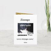 Noir rouge élégant d'or de Merci (Dos)