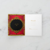 Noir rouge élégant d'or de Merci (Intérieur)