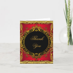 Noir rouge élégant d'or de Merci