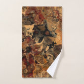 Noir, rouge et rouille (Serviette à main)
