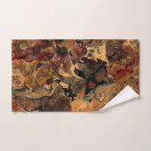 Noir, rouge et rouille (Serviette à main)