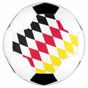 Noir rouge jaune Bavaria Motif Drapeau Diamant