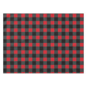 Noir Rouge Panier Chèque Nappe (Devant (Horizontal))