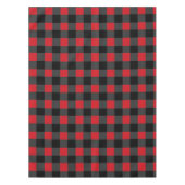 Noir Rouge Panier Chèque Nappe (Devant)