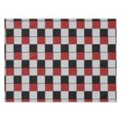 Noir rouge Plaid Check nappe Design moderne (Devant (Horizontal))
