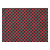 Noir Rouge Plaid Nappe Chèque (Devant (Horizontal))