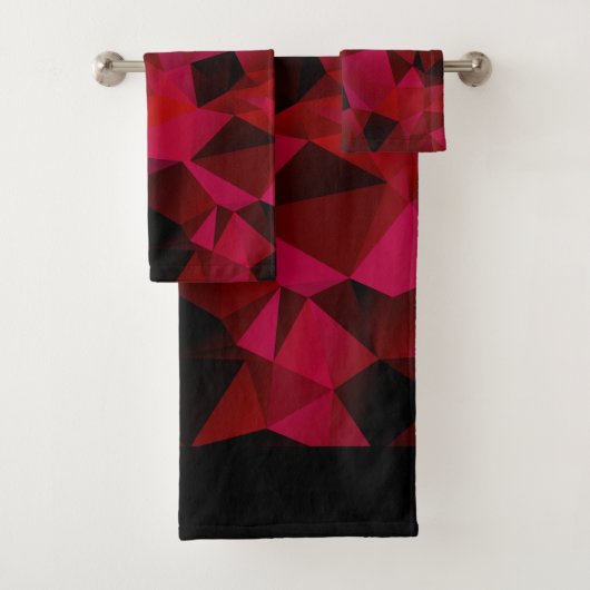 Noir rouge, polygonal (En situation)