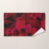 Noir rouge, polygonal (Serviette à main)