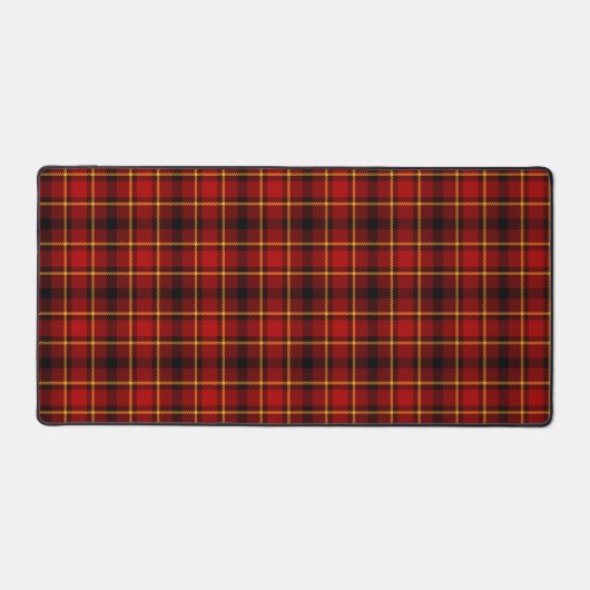 Noir Rouge Tartan Plaid Design Noël (Recto)
