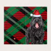 Noir Russe Terrier Chien de vacances Jeu de Noël (Outside Unfolded)