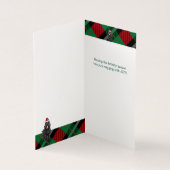 Noir Russe Terrier Chien de vacances Jeu de Noël (Inside)