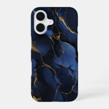 Noir Saphir Luxe Midnight Navy Marmer Goud
