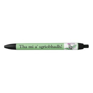 Noir Sgrìobhadh d'a de Tha MI. Stylo gaélique
