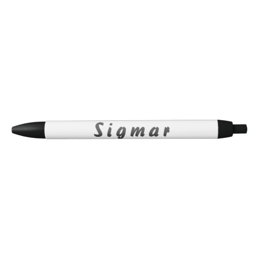 Noir Sigmar stylo à bille (Devant)