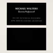 Noir simple | Moderne (Devant & derrière)