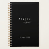 Noir Simple Script Moderne Luxe Professionnel (Devant)