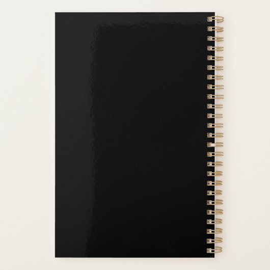 Noir Simple Script Moderne Luxe Professionnel (Dos)