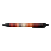 Noir Stylo à bandes orange (Bas)