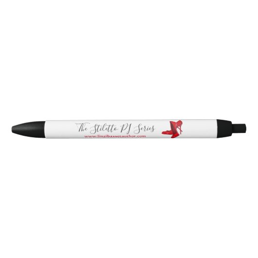 Noir Stylo à bille avec Stilettos ! (Devant)