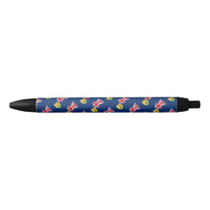 Noir Stylo à bille des îles Turques et Caïques