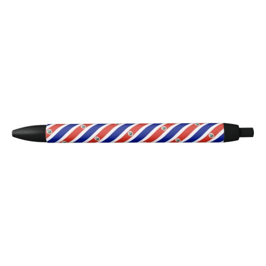 Noir Stylo à bille drapeau de la Colombie (Devant)