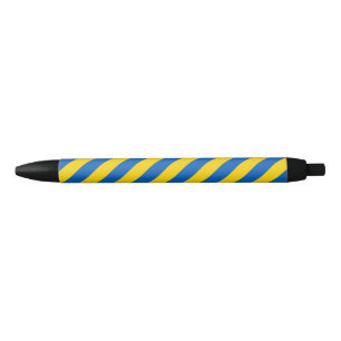 Noir Stylo à bille drapeau d'Ukraine