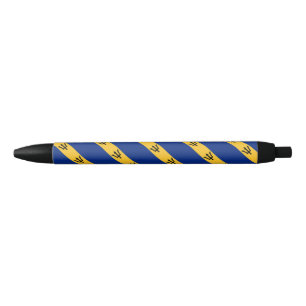 Noir Stylo à bille du drapeau de la Barbade