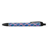 Noir Stylo à bille du drapeau islandais (Haut)