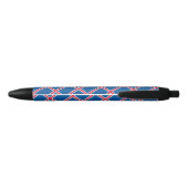 Noir Stylo à bille du drapeau islandais (Dos)