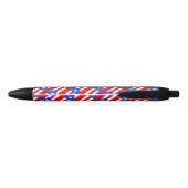 Noir Stylo à bille du drapeau portoricain (Dos)