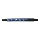 Noir Stylo à bille du pavillon Nauru (Dos)