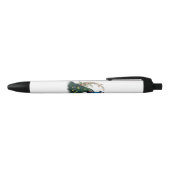 Noir Stylo à bille Elegance Peacock (Haut)