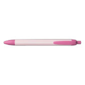 Noir Stylo à chien rose personnalisé (Dos)