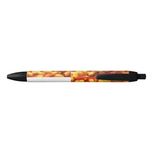 Noir Stylo à crayons de Macaroni et de fromage (Dos)
