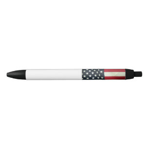 Noir Stylo à drapeau américain