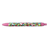 Noir Stylo à écrire Chocolat Candy Dots (Devant)